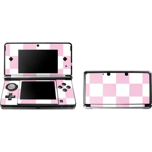 Pink and White Checkerboard Nintendo Skins
