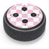 Pink and White Checkerboard Amazon Echo Dot Skin