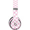Pink and White Checkerboard Beats Solo 4 Wireless Headphones Skin