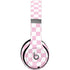 Pink and White Checkerboard Beats Solo 4 Wireless Headphones Skin