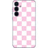 Pink and White Checkerboard Galaxy A55 5G Skin