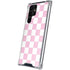 Pink and White Checkerboard Galaxy S23 Ultra Clear Case