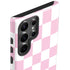 Pink and White Checkerboard Galaxy S23 Ultra Pro Case
