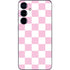 Pink and White Checkerboard Galaxy S25 Plus Skin