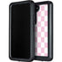 Pink and White Checkerboard Galaxy S24 Plus Waterproof Case