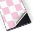 Pink and White Checkerboard Galaxy S25 Ultra Skin