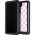 Pink and White Checkerboard Galaxy S24 Waterproof Case