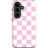 Pink and White Checkerboard Galaxy S26 Impact Case