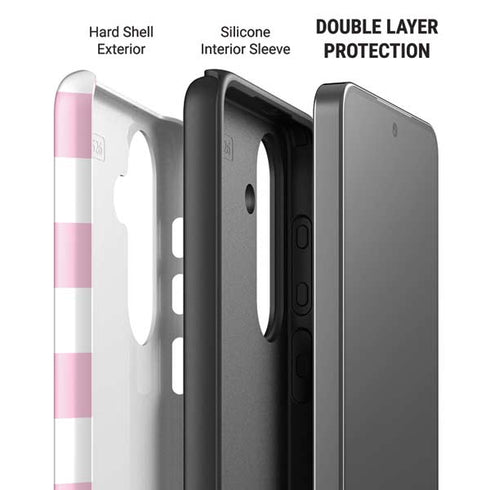 Pink and White Checkerboard Galaxy S26 Impact Case