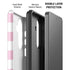 Pink and White Checkerboard Galaxy S26 Plus Impact Case
