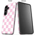 Pink and White Checkerboard Galaxy S26 Plus Impact Case