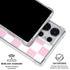 Pink and White Checkerboard Galaxy S26 Ultra Clear Case