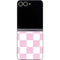 Pink and White Checkerboard Galaxy Z Flip6 Skin
