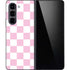 Pink and White Checkerboard Galaxy Z Fold5 5G Skin