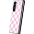 Pink and White Checkerboard Galaxy Z Fold5 5G Skin