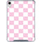 Pink and White Checkerboard iPad 11th Gen (2025) Clear Case