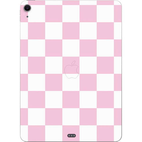 Pink and White Checkerboard Apple iPad Air Skin