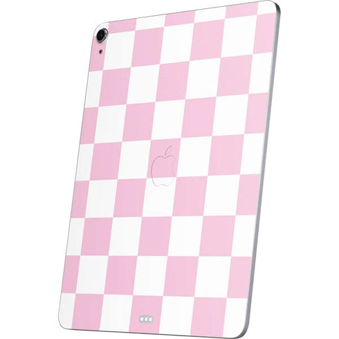 Pink and White Checkerboard Apple iPad Air Skin