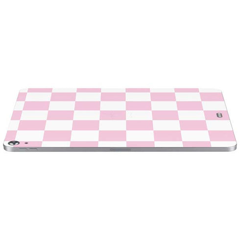 Pink and White Checkerboard Apple iPad Air Skin