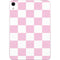 Pink and White Checkerboard Apple iPad Mini Skin