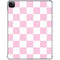 Pink and White Checkerboard iPad Pro 11in (2024) Clear Case