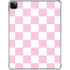 Pink and White Checkerboard iPad Pro 11in (2024) Clear Case