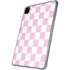 Pink and White Checkerboard iPad Pro 11in (2024) Clear Case