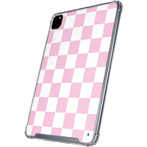 Pink and White Checkerboard iPad Cases