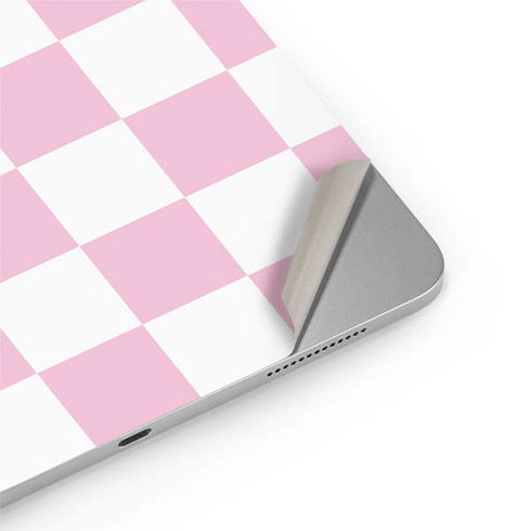 Pink and White Checkerboard iPad Pro 13in M4 (2024) Skin