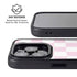 Pink and White Checkerboard iPhone 14 Pro Kickstand Case