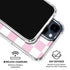Pink and White Checkerboard iPhone 15 Clear Case