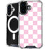 Pink and White Checkerboard iPhone 16 MagSafe Case