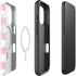 Pink and White Checkerboard iPhone 16 Magsafe Impact Case