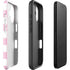Pink and White Checkerboard iPhone 16 Plus Impact Case