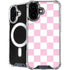 Pink and White Checkerboard iPhone 16 Plus MagSafe Case