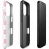 Pink and White Checkerboard iPhone 16 Pro Impact Case