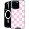 Pink and White Checkerboard iPhone 16 Pro MagSafe Case