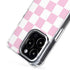 Pink and White Checkerboard iPhone 16 Pro MagSafe Case