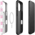Pink and White Checkerboard iPhone 16 Pro Magsafe Impact Case