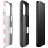 Pink and White Checkerboard iPhone 16 Pro Max Impact Case