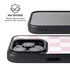 Pink and White Checkerboard iPhone 16 Pro Max Kickstand Case