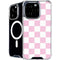 Pink and White Checkerboard iPhone 16 Pro Max MagSafe Case