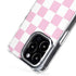 Pink and White Checkerboard iPhone 16 Pro Max MagSafe Case