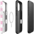 Pink and White Checkerboard iPhone 16 Pro Max Magsafe Impact Case