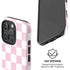 Pink and White Checkerboard iPhone 16 Pro Max Magsafe Impact Case
