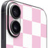 Pink and White Checkerboard iPhone 16 Skin