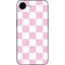 Pink and White Checkerboard iPhone 16e Skin