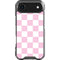 Pink and White Checkerboard iPhone 17 Air Clear Case