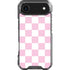 Pink and White Checkerboard iPhone 17 Air Clear Case