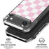 Pink and White Checkerboard iPhone 17 Air Clear Case